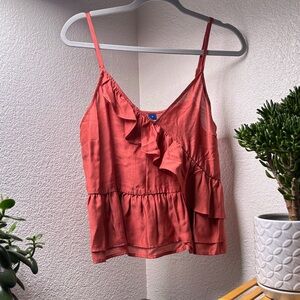 Old Navy Coral Ruffle-Trim Spaghetti Strap Camisole